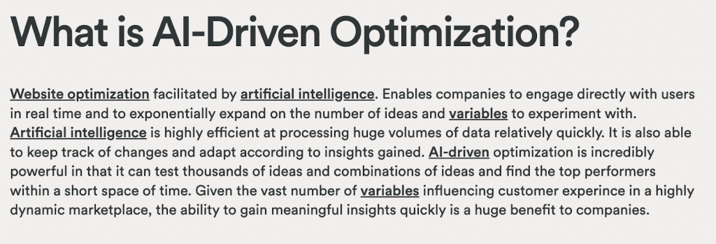 What is data driven optimization? 