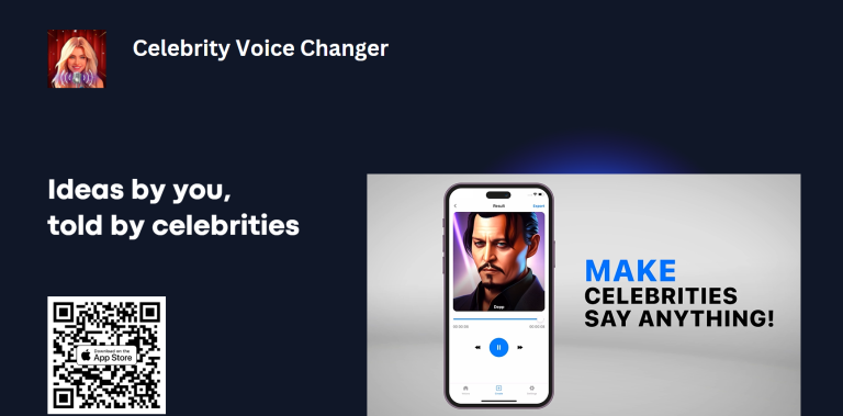 Celebrity Voice Changer homepage