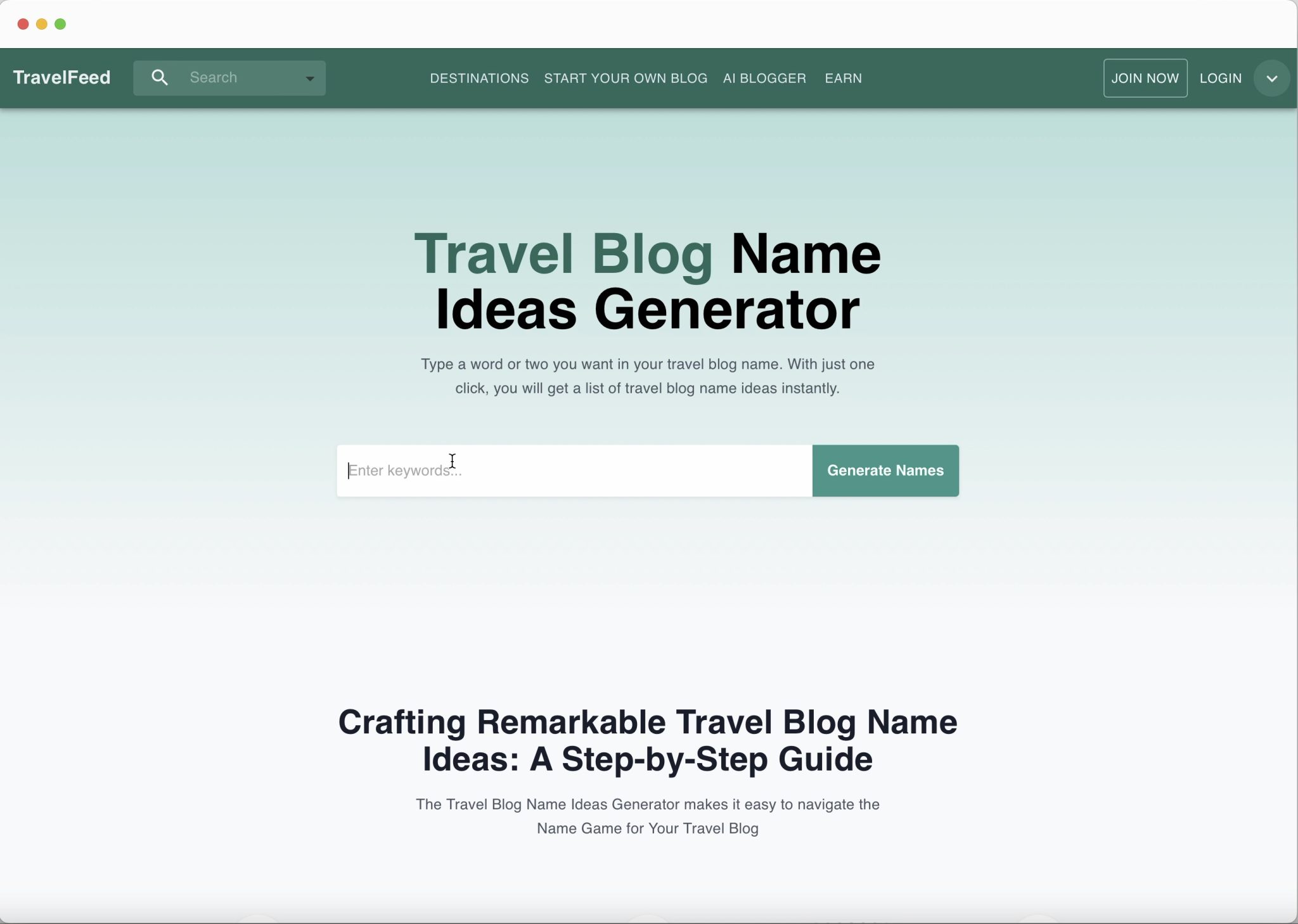 travel-blog-name-ideas-generator-topapps-ai