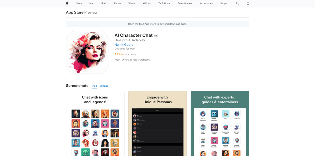 best ai character chat apps